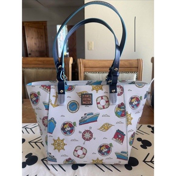 Dooney & Bourke Handbags - Disney Cruise Line Dooney and Bourke Tote Bag White Nautical New W Tags DCL